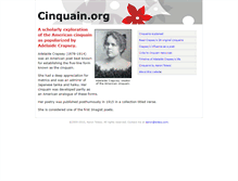 Tablet Screenshot of cinquain.org